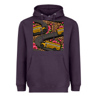 Plum flower leopard school bus seamless pattern Heavyweight Hoodie - BundleAndBundleShop