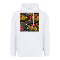 White flower leopard school bus seamless pattern Heavyweight Hoodie - BundleAndBundleShop