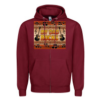 Burgundy my dad rocks Zipper Hoodie - HRA Design Shop