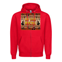 Red my dad rocks Zipper Hoodie - HRA Design Shop