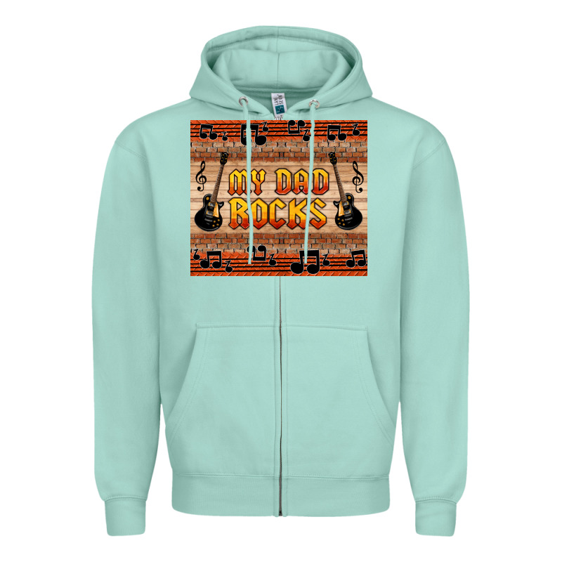 My Dad Rocks Zipper Hoodie by HRA Design Shop | Teevron