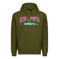 Army Green girl math university Premium Hoodie - MaliasSmallBusiness