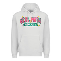 Dove Grey girl math university Premium Hoodie - MaliasSmallBusiness