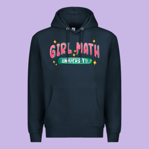 Girl Math University Premium Hoodie Designed By Maliassmallbusiness