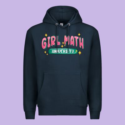 Girl Math University Premium Hoodie Designed By Maliassmallbusiness
