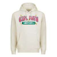 Oatmeal Heather girl math university Premium Hoodie - MaliasSmallBusiness