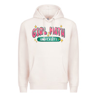 Pale Pink girl math university Premium Hoodie - MaliasSmallBusiness