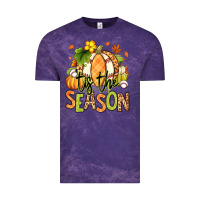 Cloud Purple Tis' the season Fall American Football Vintage Tee - RanaPortraitStore