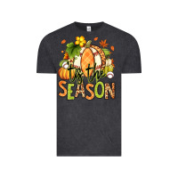 Vintage Black Tis' the season Fall American Football Vintage Tee - RanaPortraitStore