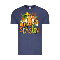 Vintage Denim Tis' the season Fall American Football Vintage Tee - RanaPortraitStore