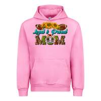 Fuchsia Pink Western Loud And Proud Mom Urban Hoodie - BundleAndBundleShop