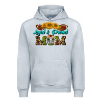Heather Grey Western Loud And Proud Mom Urban Hoodie - BundleAndBundleShop