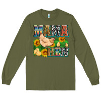 Army Green mama hen Long Sleeve Tee - Zillion Design Studio