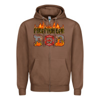 Chestnut firefighter dad Zipper Hoodie - HRA Design Shop