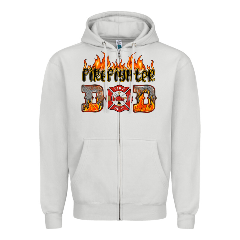 Firefighter Dad Zipper Hoodie by HRA Design Shop | Teevron