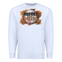 White baseball mom Premium Sweatshirt - AdoDesignShop