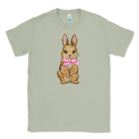 Matcha easter rabbit pink flowers Classic Tee - BarkalooDesign