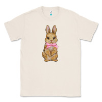 Natural easter rabbit pink flowers Classic Tee - BarkalooDesign