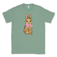 Sage easter rabbit pink flowers Classic Tee - BarkalooDesign