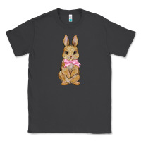 Smoke easter rabbit pink flowers Classic Tee - BarkalooDesign