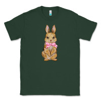 Sports Green easter rabbit pink flowers Classic Tee - BarkalooDesign
