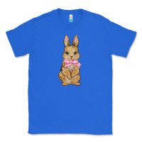 True Royal easter rabbit pink flowers Classic Tee - BarkalooDesign
