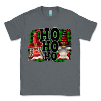 Charcoal Heather Ho Ho Ho Christmas Gnomes Classic Tee - FaDigitalArtStudio
