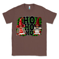 Chestnut Ho Ho Ho Christmas Gnomes Classic Tee - FaDigitalArtStudio