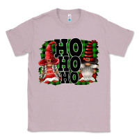 Lilac Ho Ho Ho Christmas Gnomes Classic Tee - FaDigitalArtStudio