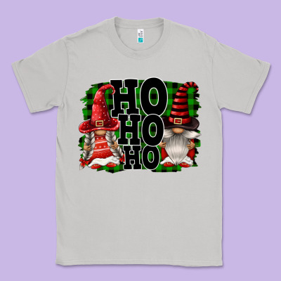 Ho Ho Ho Christmas Gnomes Classic Tee Designed By Fadigitalartstudio