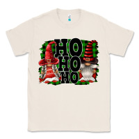 Natural Ho Ho Ho Christmas Gnomes Classic Tee - FaDigitalArtStudio