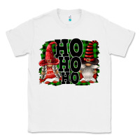 White Ho Ho Ho Christmas Gnomes Classic Tee - FaDigitalArtStudio