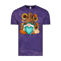 Cloud Purple Western Fall gnome Vintage Tee - RanaPortraitStore
