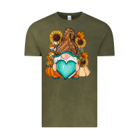 Vintage Olive Western Fall gnome Vintage Tee - RanaPortraitStore
