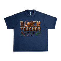 Navy black teacher magic melanin male teacher Urban Heavy Tee - texasbilliewilder