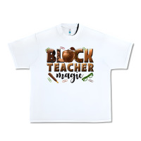 Black Teacher Magic Melanin Male Teacher Urban Heavy Tee | Teevron
