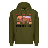 Army Green ain't goin' down 'til the sun comes up Premium Hoodie - MaliasSmallBusiness