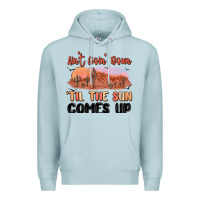 Blue Mist ain't goin' down 'til the sun comes up Premium Hoodie - MaliasSmallBusiness