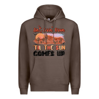 Coffee ain't goin' down 'til the sun comes up Premium Hoodie - MaliasSmallBusiness