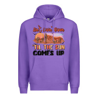 Purple ain't goin' down 'til the sun comes up Premium Hoodie - MaliasSmallBusiness