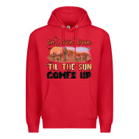 Red ain't goin' down 'til the sun comes up Premium Hoodie - MaliasSmallBusiness