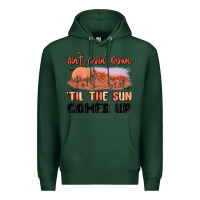 Sports Green ain't goin' down 'til the sun comes up Premium Hoodie - MaliasSmallBusiness