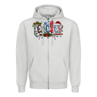 Dove Grey teacher christmas Zipper Hoodie - RacoonDesign