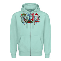 Seafoam teacher christmas Zipper Hoodie - RacoonDesign