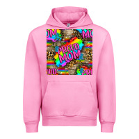 Fuchsia Pink Pride LGBTQ+ Proud Mom With Leoapard Patterns Urban Hoodie - BundleAndBundleShop
