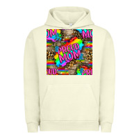 Pigment Pistachio Pride LGBTQ+ Proud Mom With Leoapard Patterns Urban Hoodie - BundleAndBundleShop