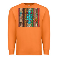 Carrot gemstone flowers arrow with leopards and serape Premium Sweatshirt - Artiststas