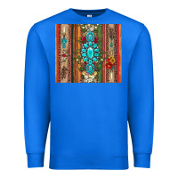 True Royal gemstone flowers arrow with leopards and serape Premium Sweatshirt - Artiststas
