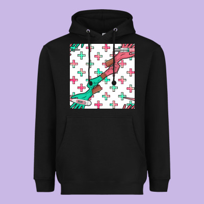 Nurse Gloves Seamless Pattern Heavyweight Hoodie Designed By Bundleandbundleshop