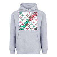 Heather Grey Nurse Gloves Seamless Pattern Heavyweight Hoodie - BundleAndBundleShop